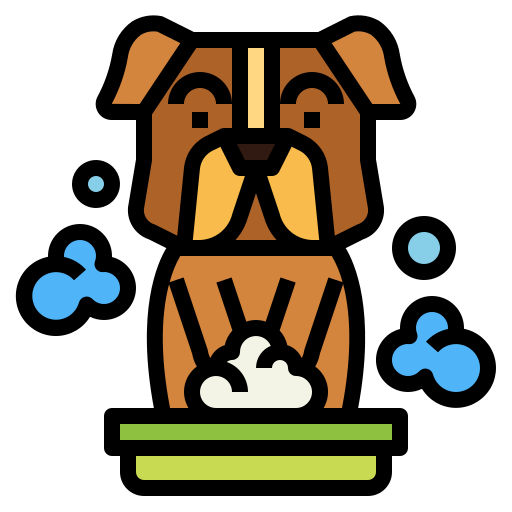 犬 Smalllikeart Lineal Color icon