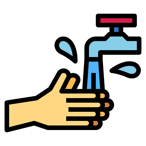 lavagem das mãos Smalllikeart Lineal Color Ícone