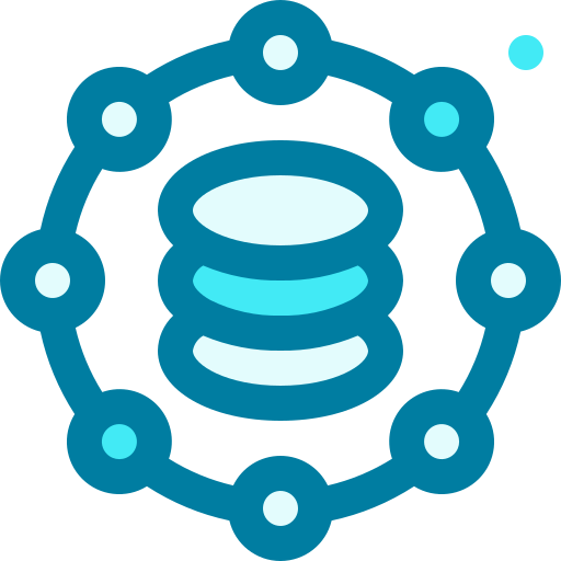 データ統合 Generic Blue icon
