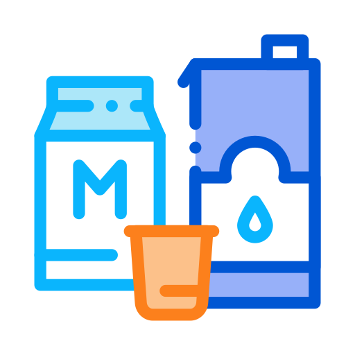 Milk box Generic Outline Color icon