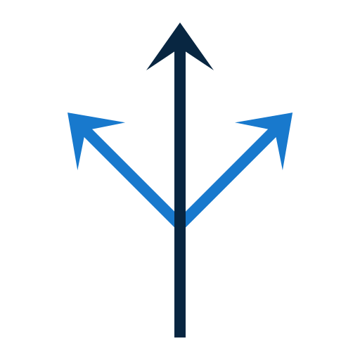 Triple arrows Generic Outline Color icon