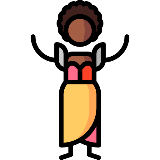 afrofuturismus Puppet Characters Lineal Color icon
