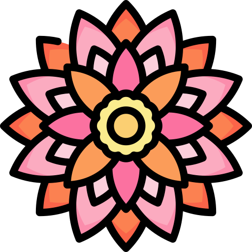 Dahlia Special Lineal color icon