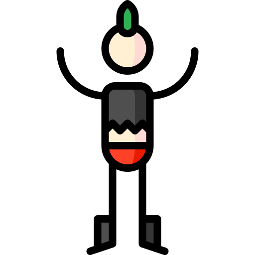 풋내기 Puppet Characters Lineal Color icon