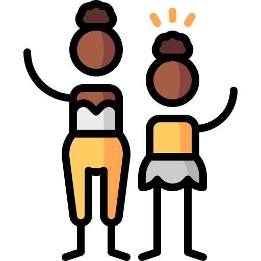 kind Puppet Characters Lineal Color icon