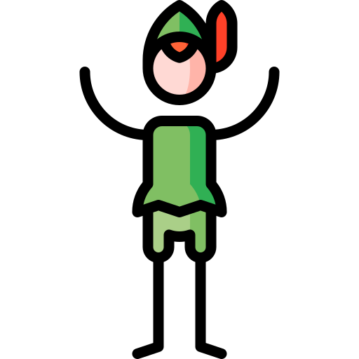 Peter pan Puppet Characters Lineal Color icon