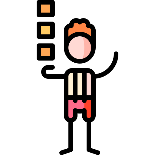 Playing Puppet Characters Lineal Color icon