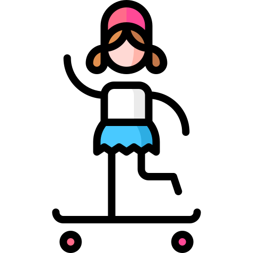 Łyżwa Puppet Characters Lineal Color ikona