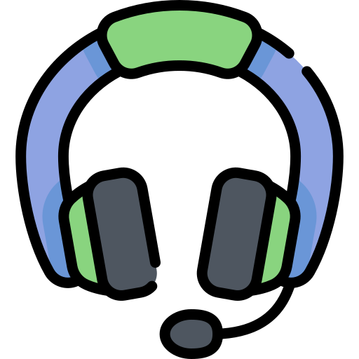 Headset Kawaii Lineal color icon