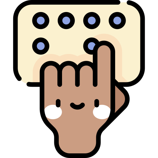 Braille Kawaii Lineal color icon