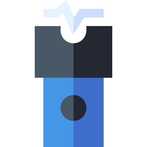 Electroshock weapon Basic Straight Flat icon