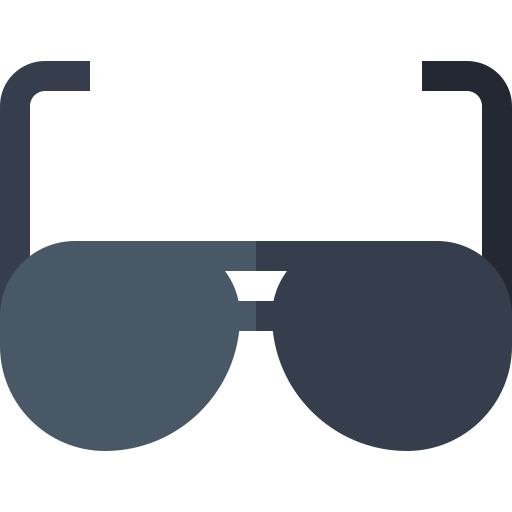 des lunettes de soleil Basic Straight Flat Icône