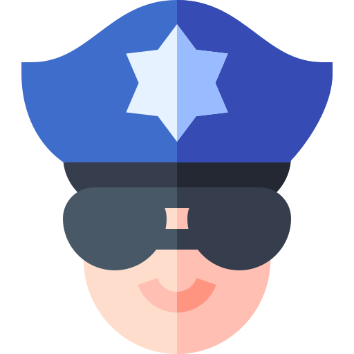 polizist Basic Straight Flat icon