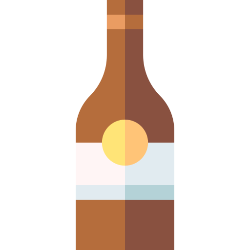 bierflasche Basic Straight Flat icon