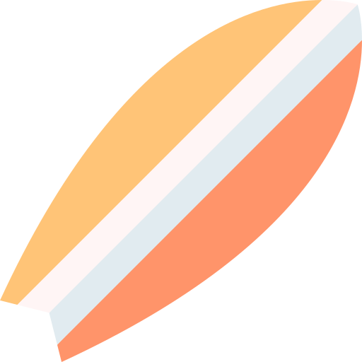 サーフボード Basic Straight Flat icon