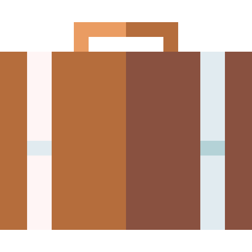 bagage Basic Straight Flat Icône