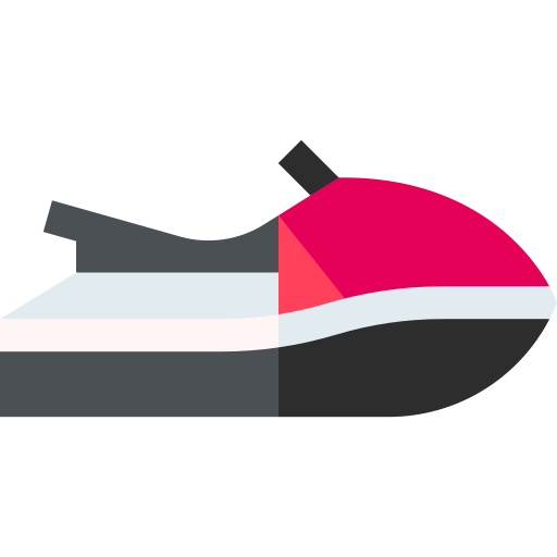 moto acuática Basic Straight Flat icono