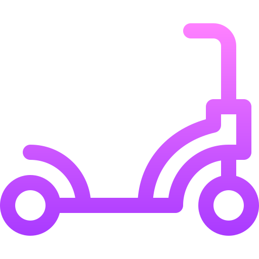 Kick scooter Basic Gradient Lineal color icon