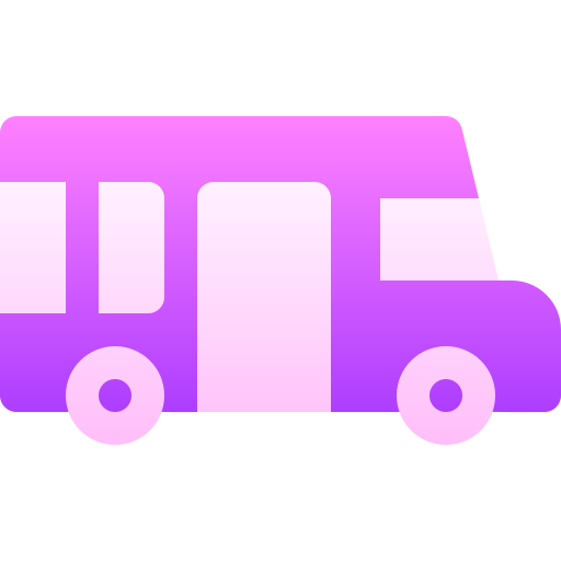 autobus elettrico Basic Gradient Gradient icona