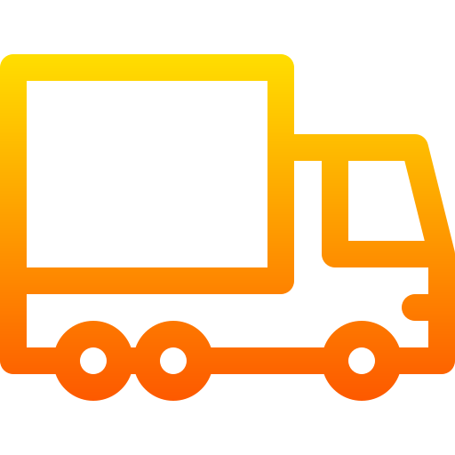camión de reparto Basic Gradient Lineal color icono
