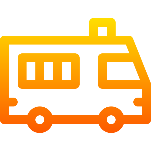 트럭 Basic Gradient Lineal color icon