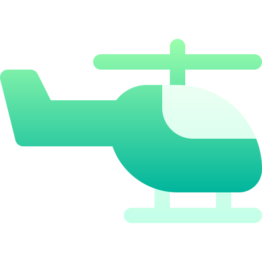 hélicoptère Basic Gradient Gradient Icône