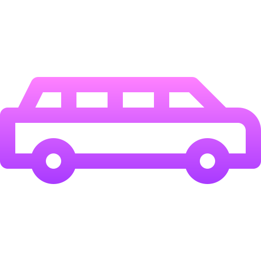 Лимузин Basic Gradient Lineal color иконка