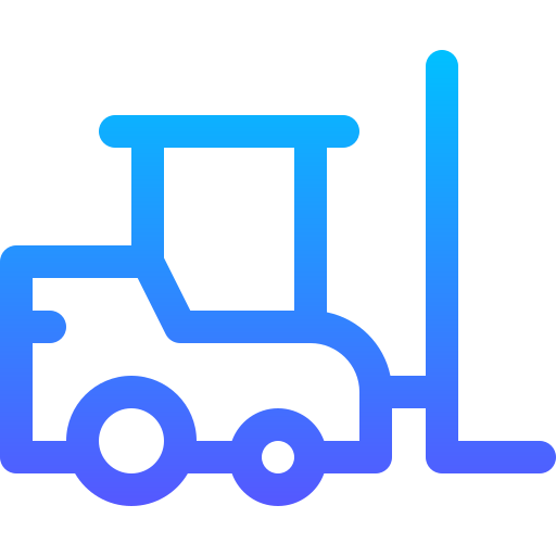 Forklift Basic Gradient Lineal color icon