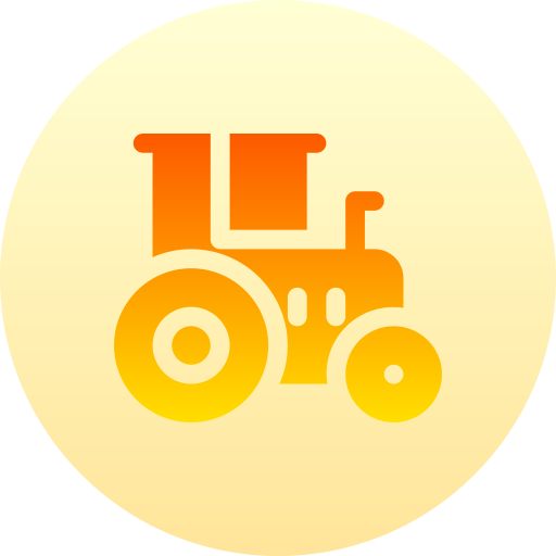 tracteur Basic Gradient Circular Icône