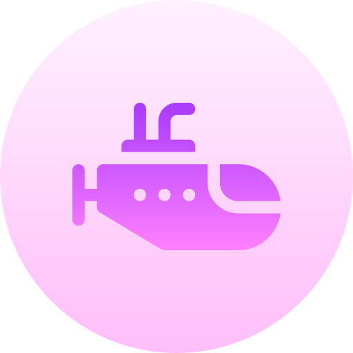 Submarine Basic Gradient Circular icon