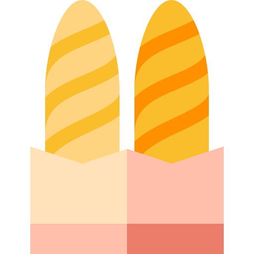 빵 Basic Straight Flat icon