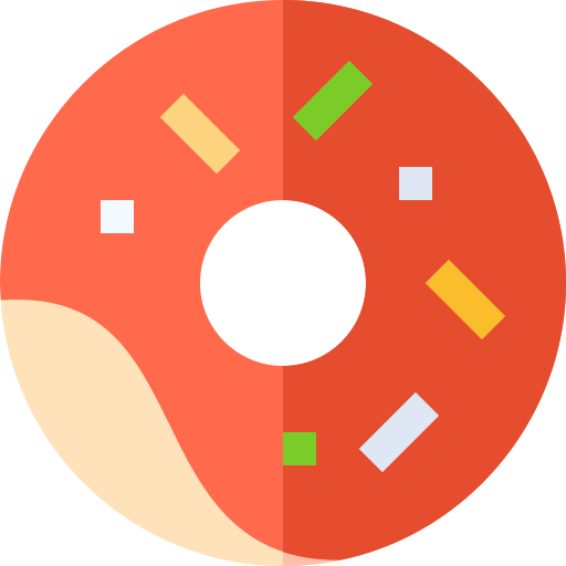 Donut Basic Straight Flat icon