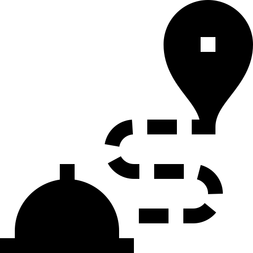 voedsellevering Basic Straight Filled icoon