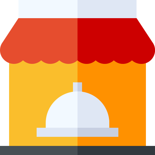 magasin d'alimentation Basic Straight Flat Icône