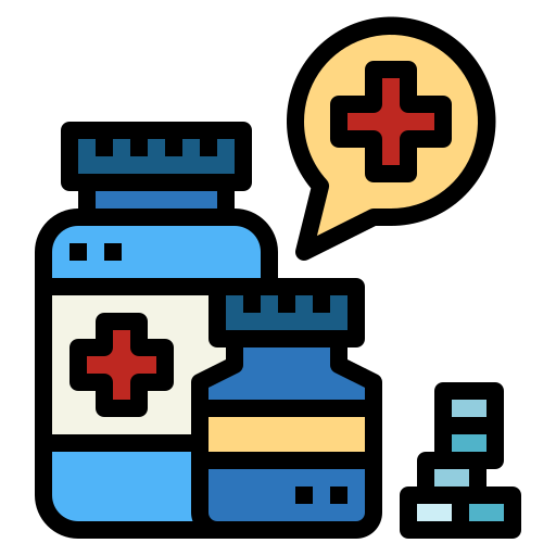 medicamento Smalllikeart Lineal Color icono