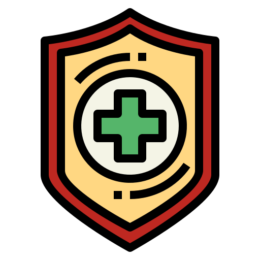 Shield Smalllikeart Lineal Color icon