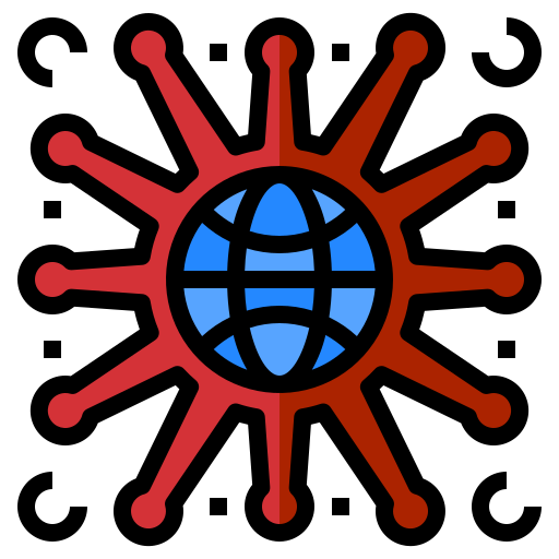 virus Catkuro Lineal Color icono