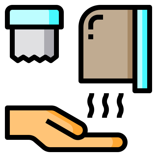 secador de manos Catkuro Lineal Color icono
