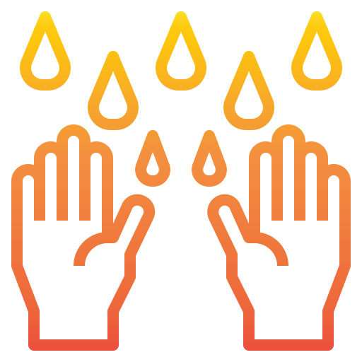 lavarsi le mani Catkuro Gradient icona