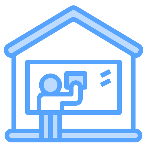 집 청소 Catkuro Blue icon