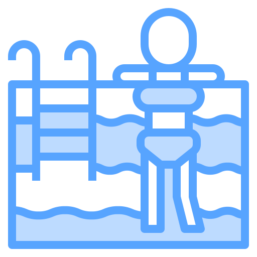 Swimming Catkuro Blue icon