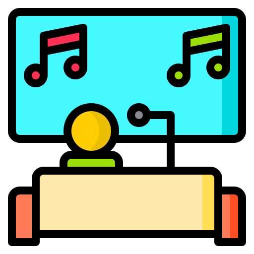 karaoke Catkuro Lineal Color icono