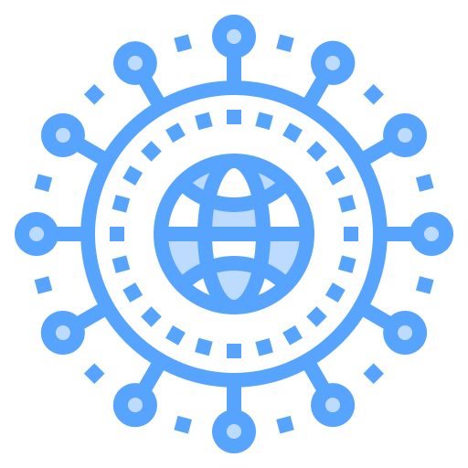 Глобальная сеть Catkuro Blue иконка