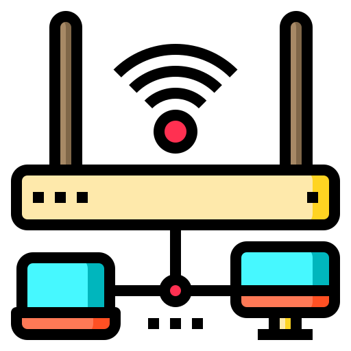 Router Catkuro Lineal Color icon