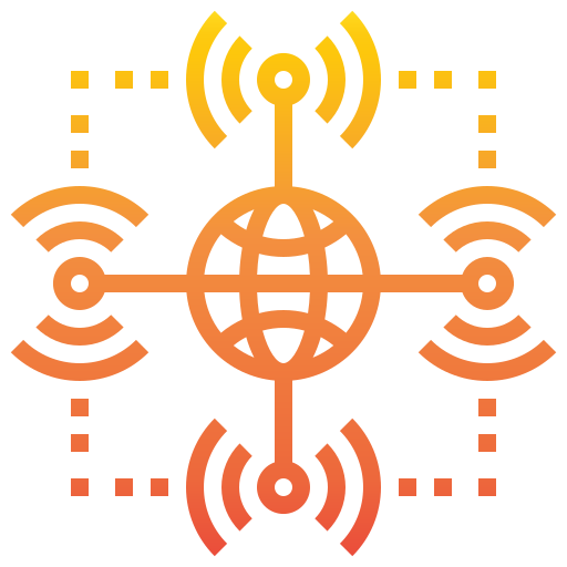conexión inalámbrica Catkuro Gradient icono