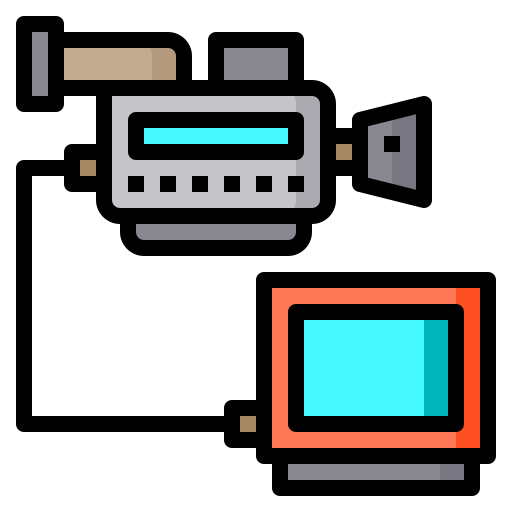 videocamera Catkuro Lineal Color icona