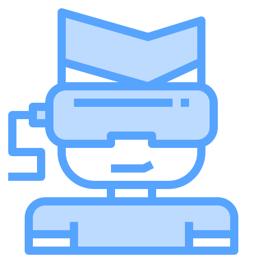 Virtual reality glasses Catkuro Blue icon