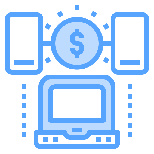 Online payment Catkuro Blue icon