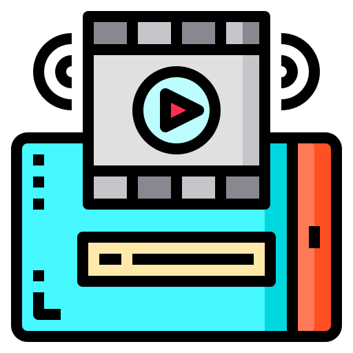 video marketing Catkuro Lineal Color icono