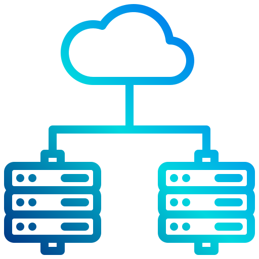 Cloud hosting xnimrodx Lineal Gradient icon